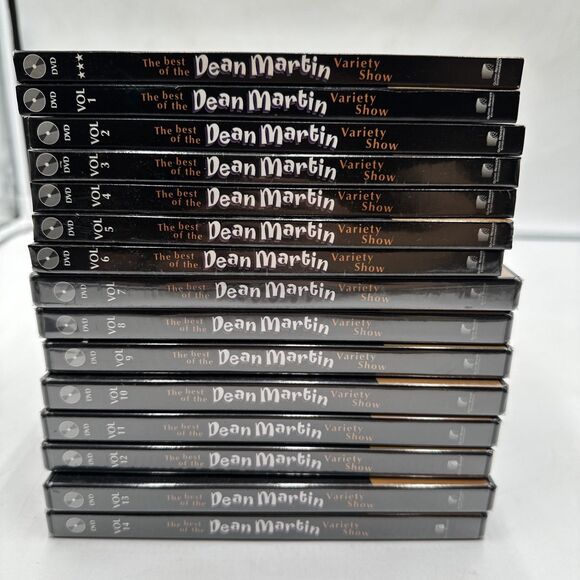Lot Of 15 The Best of Dean Martin Variety Show Volume 1-14 DVD Set - Picture 1 of 3